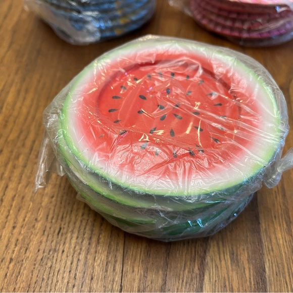 Vintage Set of Indonesian Wooden Coasters and Napkin Holder - Picture 3 of 5